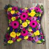 Loose Cushion with Mixed Flowers