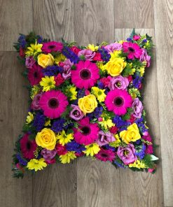Loose Cushion with Mixed Flowers