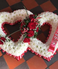 Alternative view of Double Open Heart Wreath