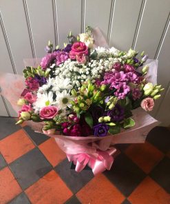Hand Tied Aqua Bouquets