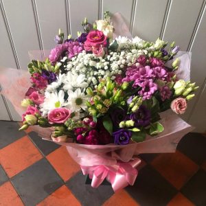 Hand Tied Aqua Bouquets