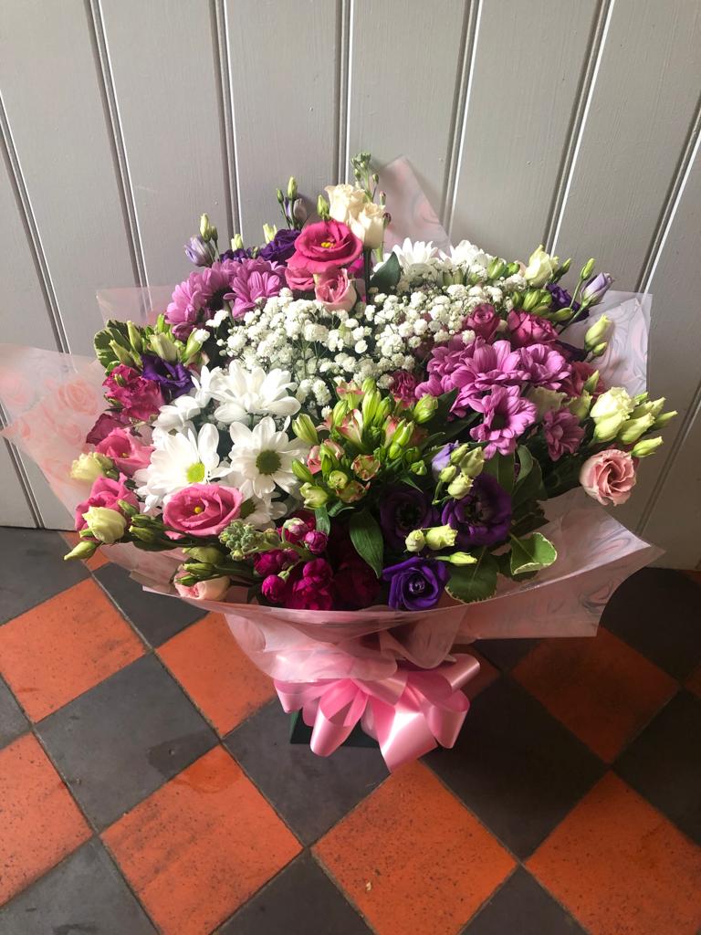 Hand Tied Aqua Bouquets