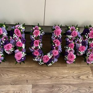 Loose Letter with Mixed Flowers