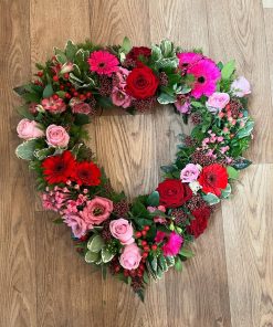 Open Heart Wreath