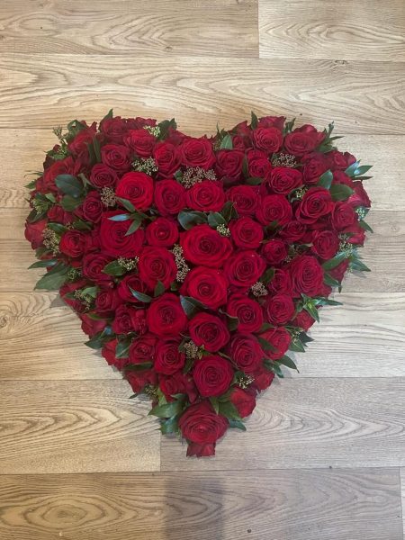 Bespoke Rose Heart - The Chapel Florist